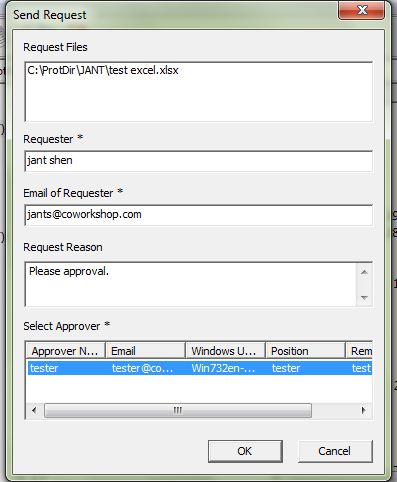 e-locker data loss prevention(DLP) - select an approver