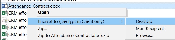 e-locker data loss prevention(DLP) - encrypt files