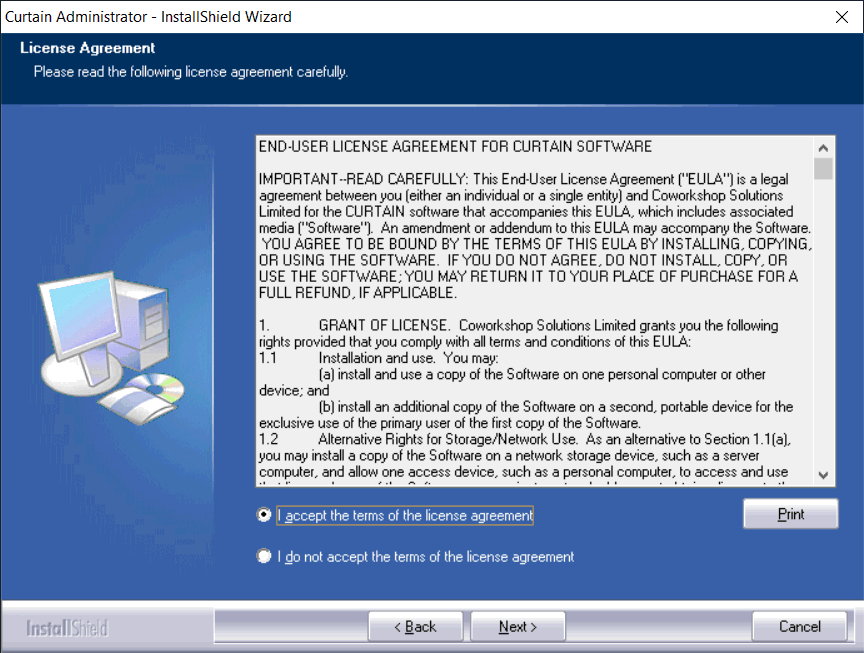 e-locker data loss prevention (DLP) - accept the agreement