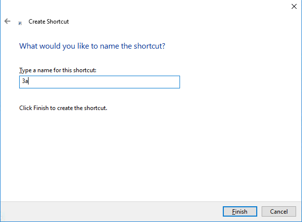 e-locker data loss prevention(DLP) - Enter a name for the shortcut
