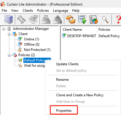 e-locker data loss prevention (DLP) - Properties