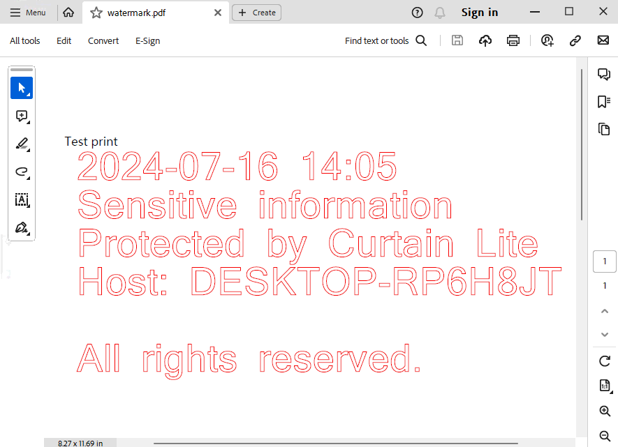 e-locker data loss prevention (DLP) - Microsoft print to PDF