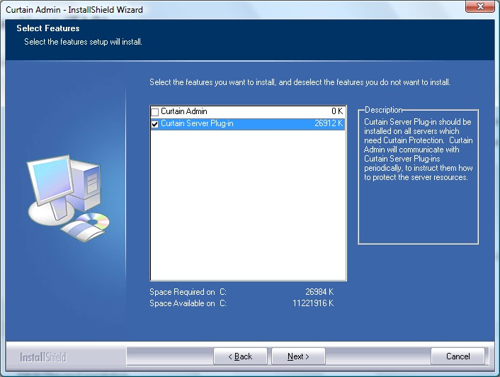 e-locker data loss prevention(DLP) - select Curtain components