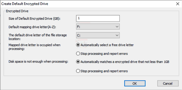 e-locker data loss prevention(DLP) - define suitable settings