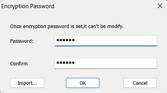 e-locker data loss prevention(DLP) - Encryption Password