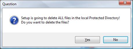 e-locker DLP -local protected area data will be deleted when uninstalling