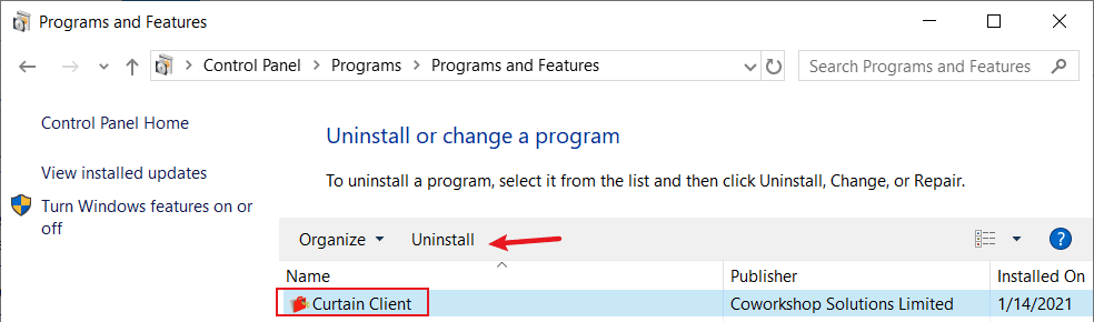 e-locker data loss prevention (DLP) - uninstall Clien
