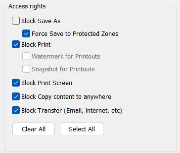 e-locker data loss prevention(DLP) - basic access rights