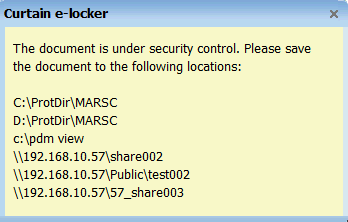 e-locker data loss prevention(DLP) - Force Save to Protected Zone