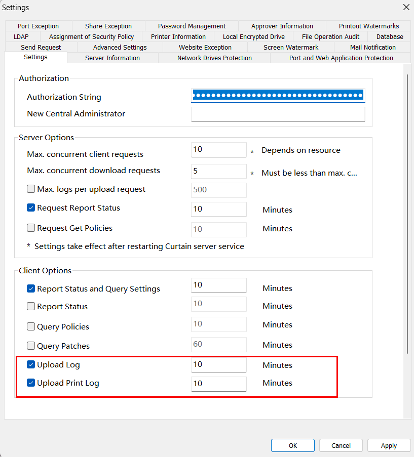 e-locker data loss prevention(DLP) - Client Audit Trail work