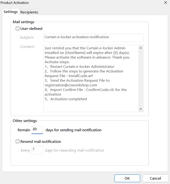 e-locker data loss prevention(DLP) - mail template