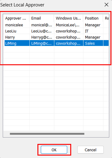 e-locker data loss prevention(DLP) - Select Partial Approver